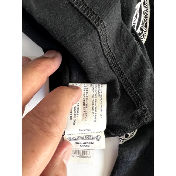 Chrome Hearts Long Sleeve Pocket Tee in Black - Picture 6 of 6